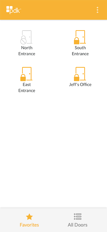 PDK Access App - Favories